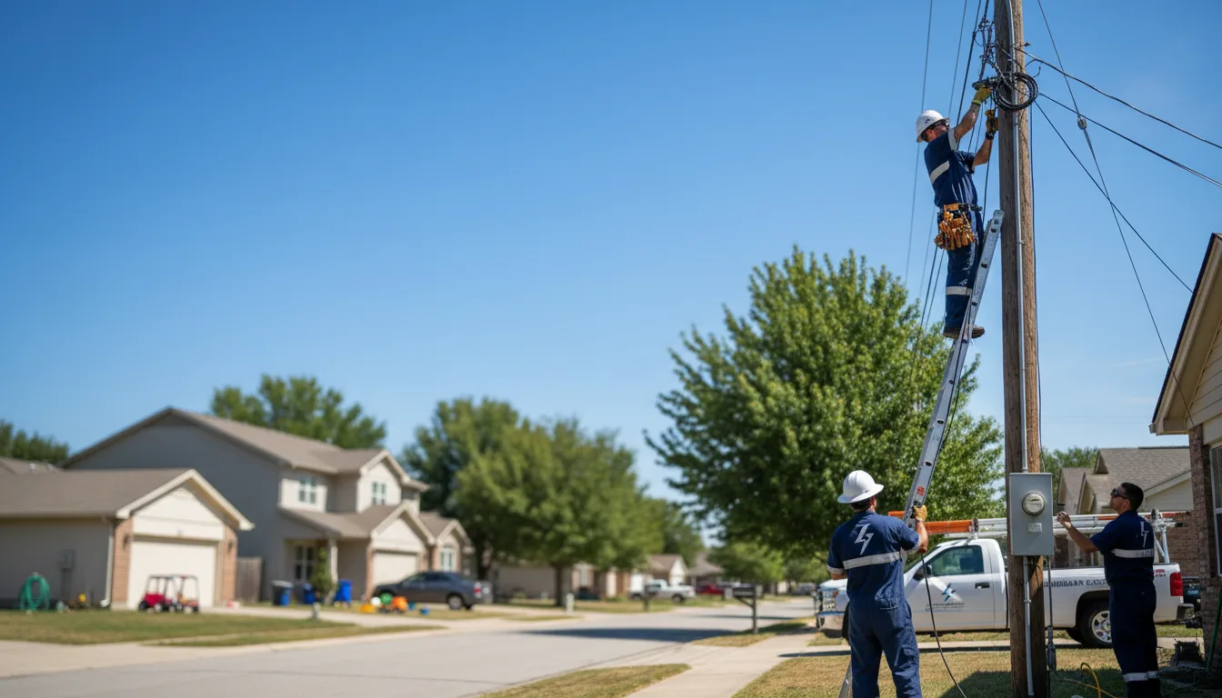 Residential electrician providing installation services in Blue, AZ